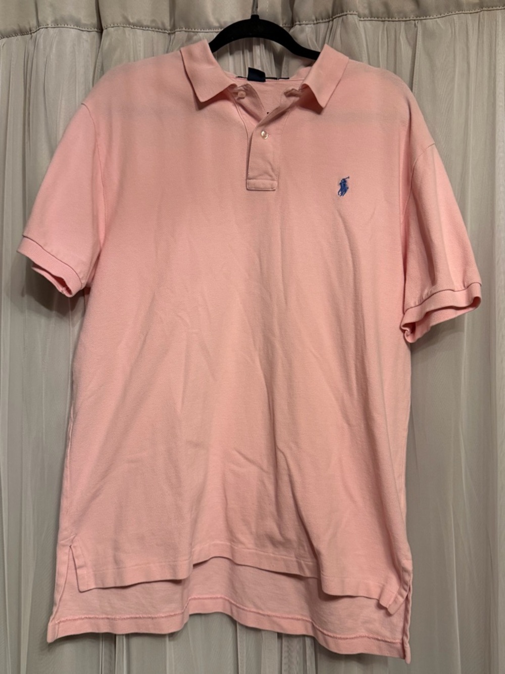Ralph Lauren Pink Short-Sleeve Polo with Blue Pony